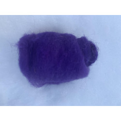 Combed wool purple