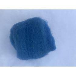Combed wool dark blue