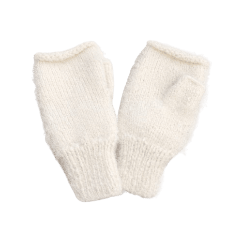 Vlněné bezprsté rukavice z ručně předené angorské vlny