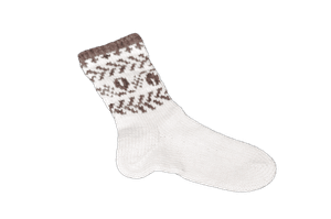 Tradičné vyplétané vlněné ponožky - vzor 1