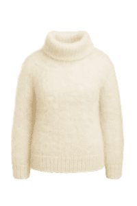 Ručně předený svetr ze srsti angorského králika