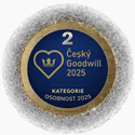 2. místo Český Goodwill 2025, kategorie osobnost 2025