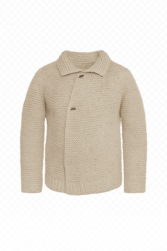 Ručne pradený a pletený vlnený sveter