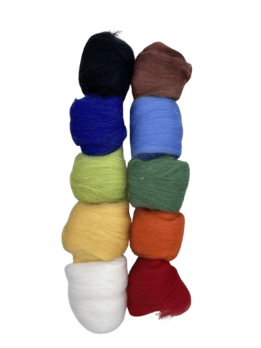 Plsticí sada základní – 10 barev vlny + plsticí jehla