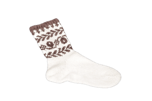 Tradiční vyplétané vlněné ponožky