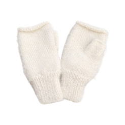 Vlněné bezprsté rukavice z ručně předené angorské vlny