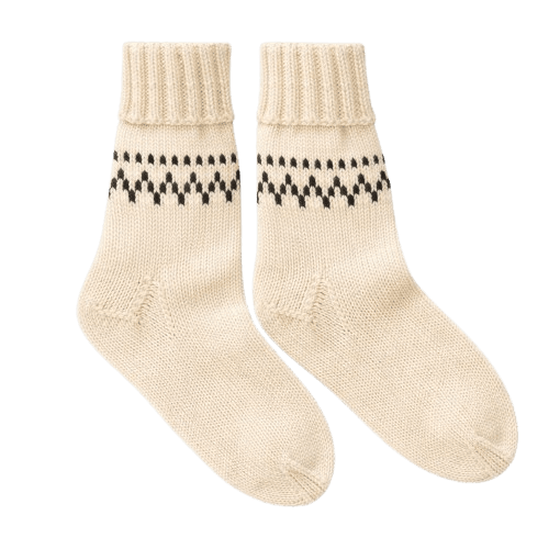 Folklórní vlněné ponožky