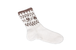 Tradičné vyplétané vlněné ponožky - vzor 1