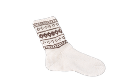 Tradiční vyplétané vlněné ponožky - vzor 2