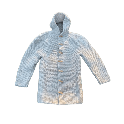 Ručně předený bačovský svetr s kapucí